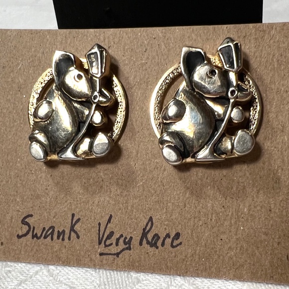 Vintage Rare Elephant Swank Cufflinks